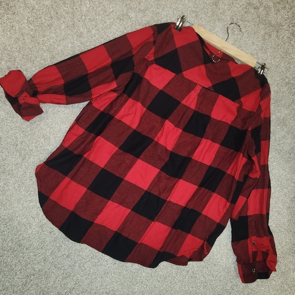 Sonoma Red and Black Buffalo Plaid Checkered Shirt - Picture 9 of 9